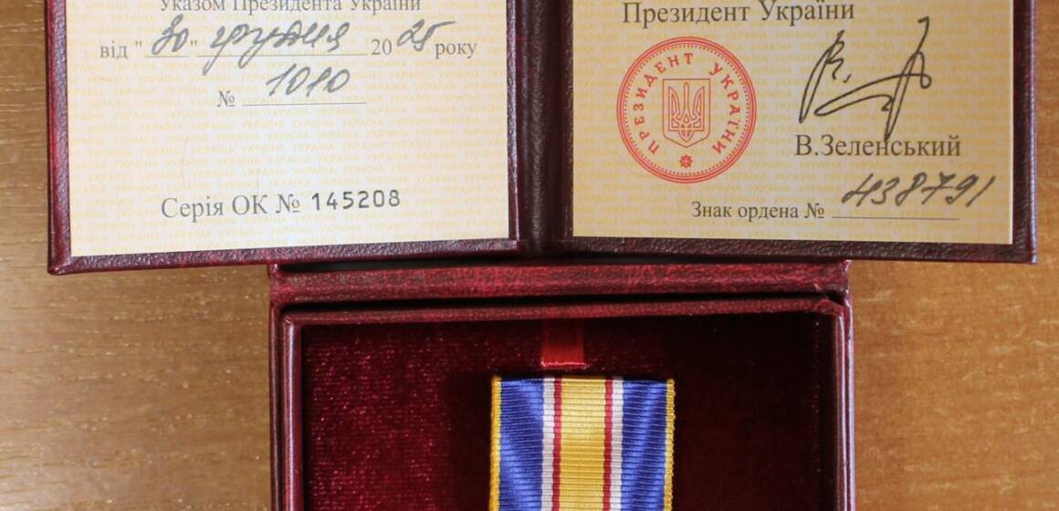 Родині полеглого прикордонника Андрія Паридуха вручили орден «За мужність»