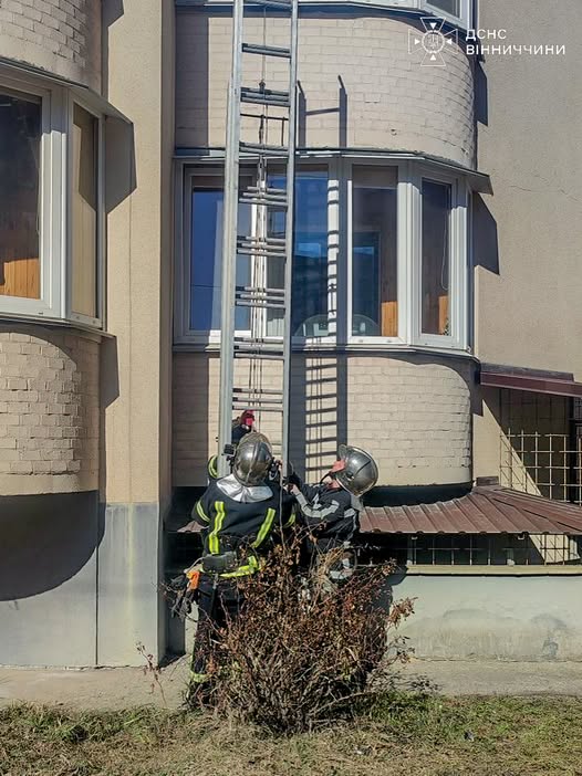 Заблоковані вдома: у Вінниці рятувальники допомогли мамі з 8-річним сином