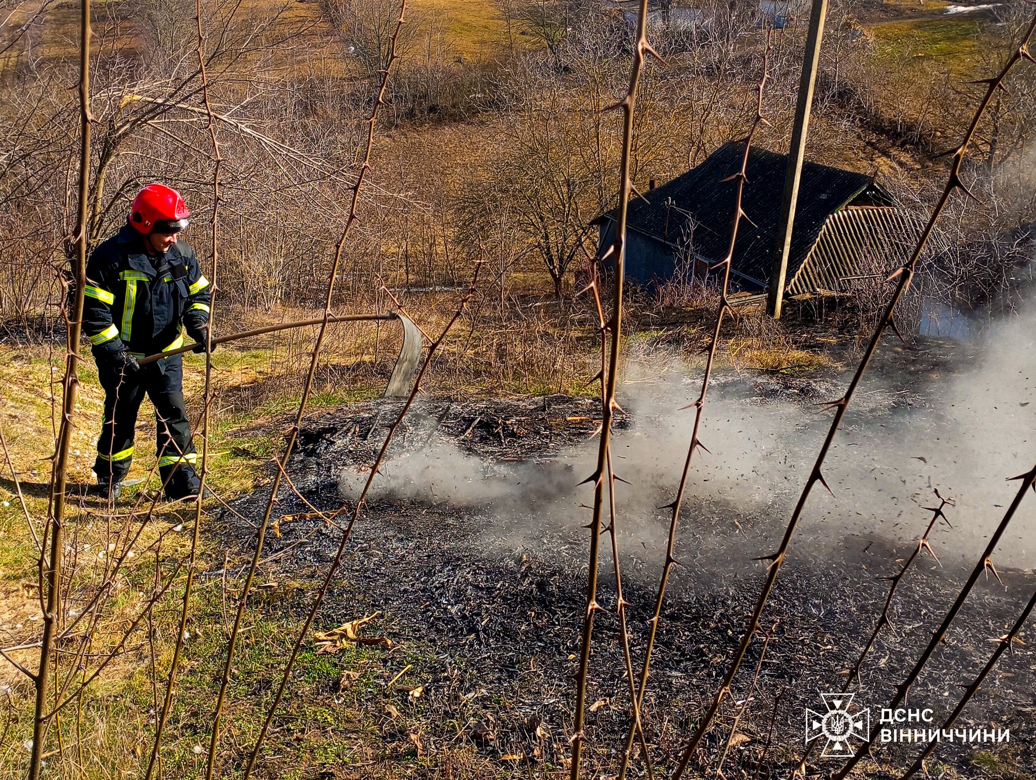 На Вінниччині за добу вогонь випалив понад 6 гектарів землі