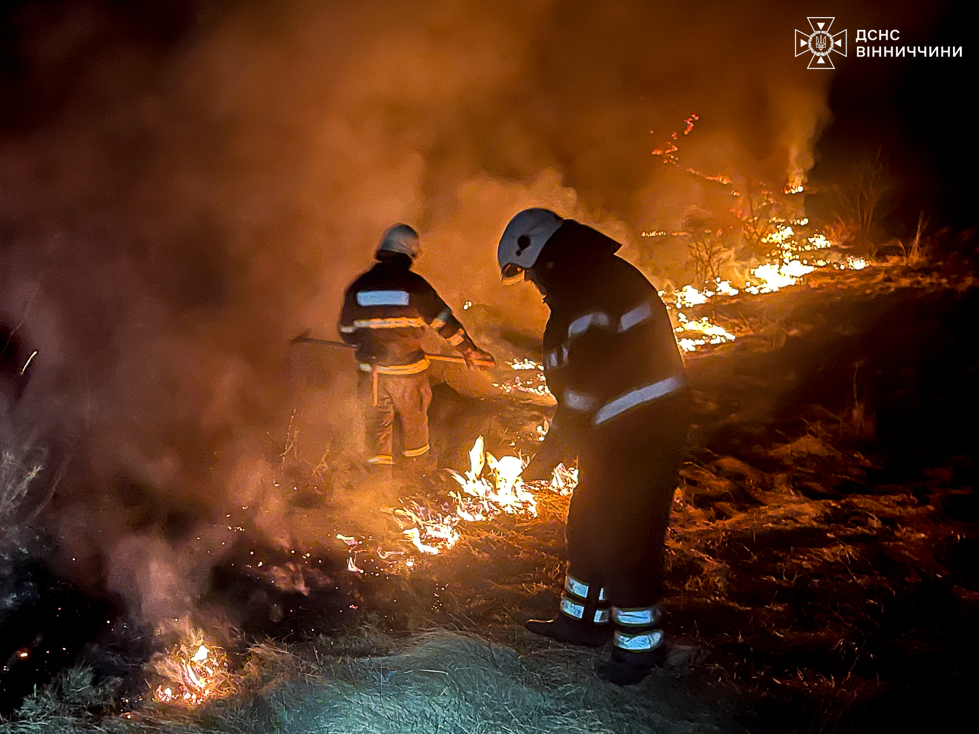 Вигоріло 12 гектарів за добу через підпали сухої трави на Вінниччині