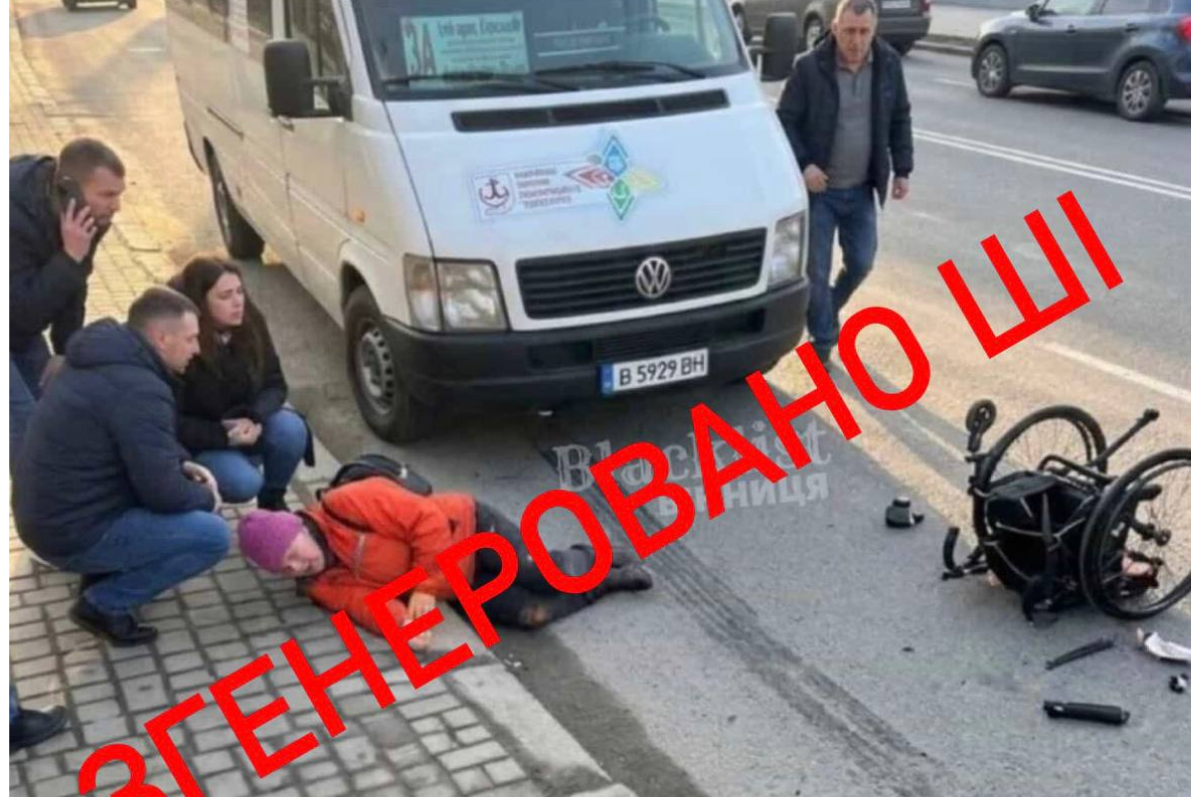 Обережно, фейк! ДТП з пенсіонеркою у Вінниці виявилася вигадкою штучного інтелекту