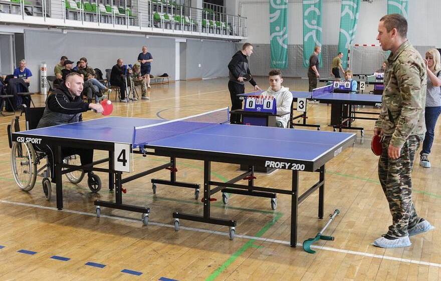 Проєкт «Сила титанів» запрошує ветеранів на змагання з настільного тенісу