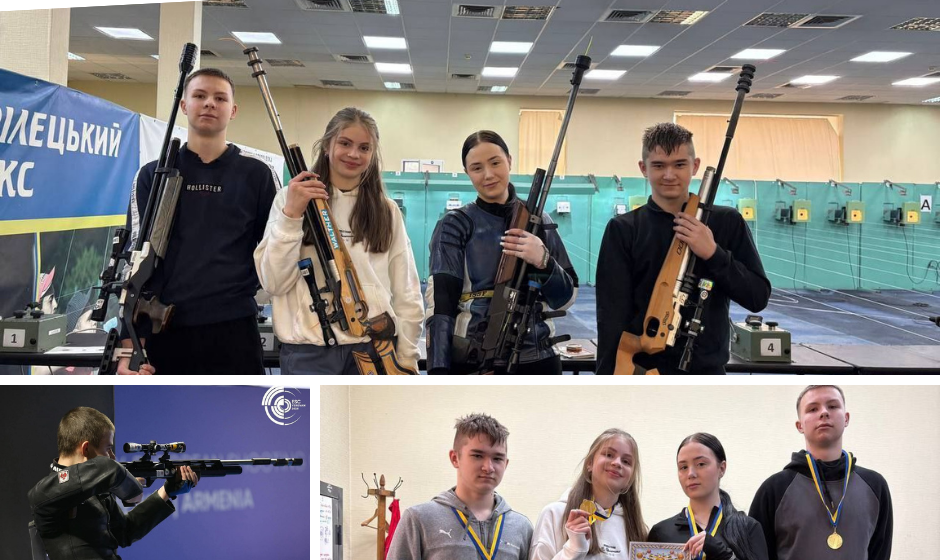 Юні вінницькі стрільці вибороли «золото» на командному чемпіонаті України