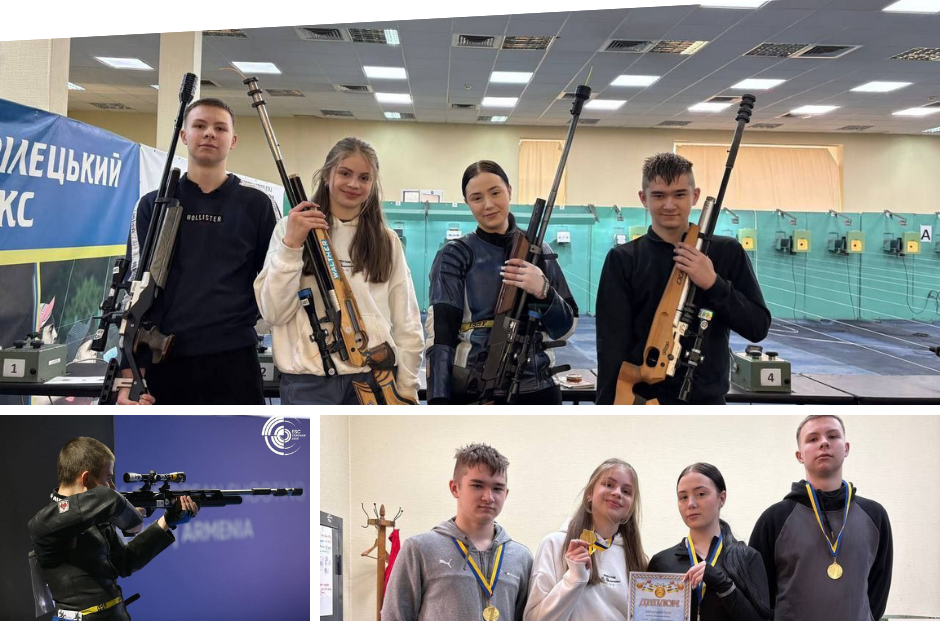 Юні вінницькі стрільці вибороли «золото» на командному чемпіонаті України