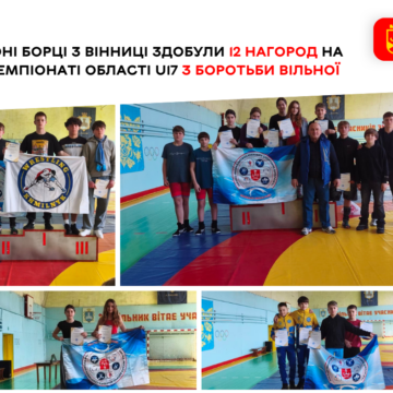 12 медалей у скарбничку міста: вінницькі борці стали призерами обласного чемпіонату U17