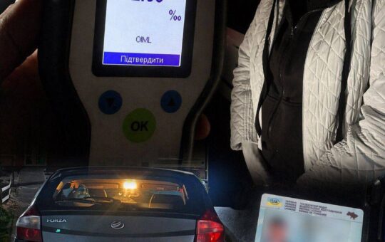 У 12 разів вище норми: у Стрижавці затримали рекордно п’яну водійку