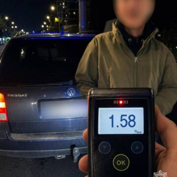 У 8 разів більше норми: на Келецькій зупинили нетверезого водія на Volkswagen