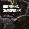 Помаранчевий рівень небезпеки: Вінниччину очікують сильні заморозки до -5°