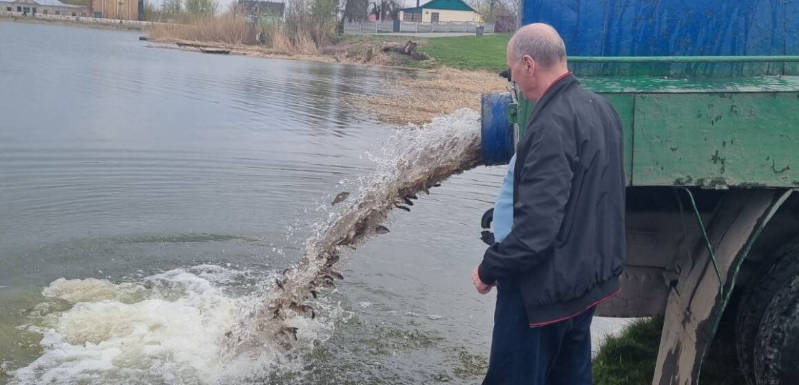 У громаді на Вінниччині зарибили ставок для реабілітації військових