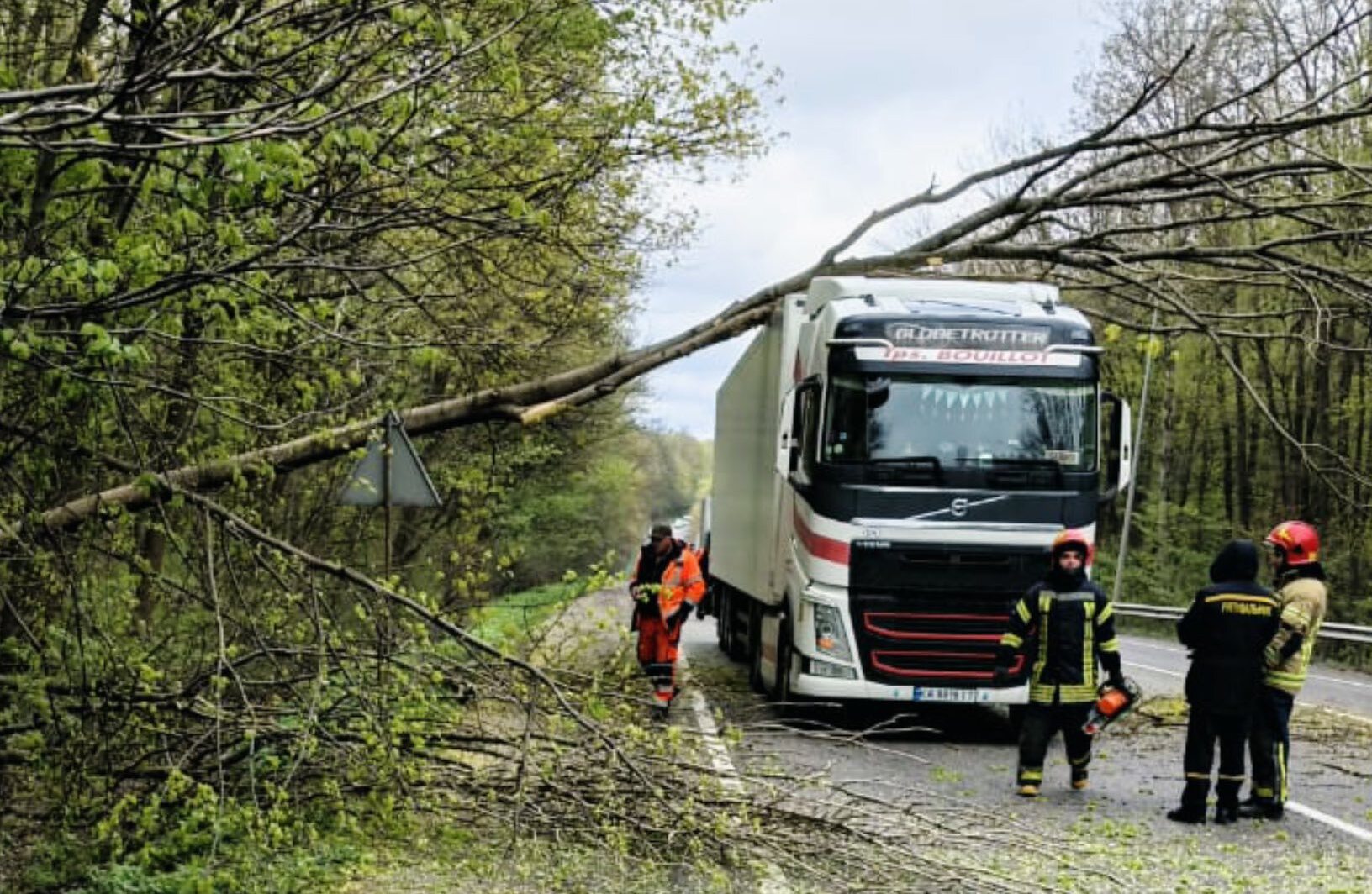 На Вінниччині розчищають дороги від повалених дерев