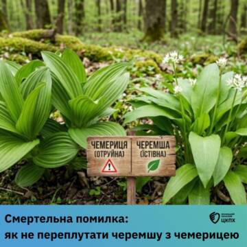 Помилка, яка може коштувати життя: як відрізнити черемшу від чемериці