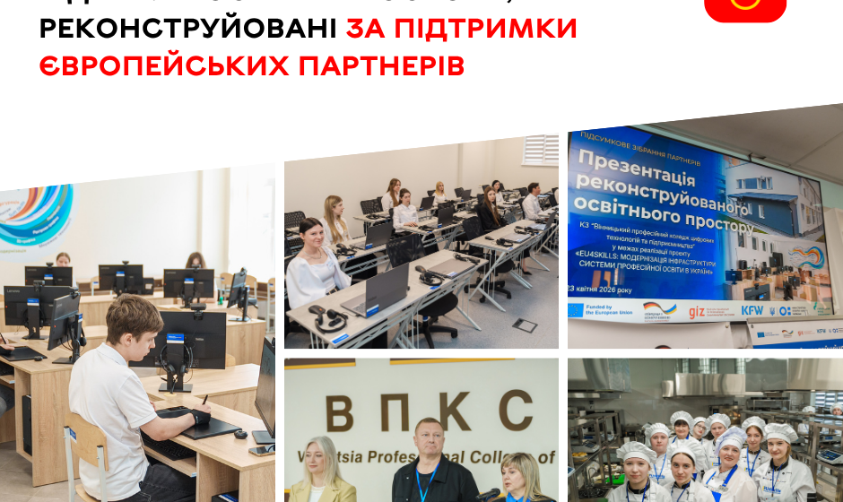 Європейські стандарти у Вінниці: у двох профколеджах відкрили суперсучасні лабораторії та майстерні