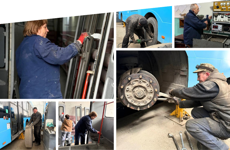 Тролейбуси перед рейсом: як у Вінниці готують міський транспорт до роботи