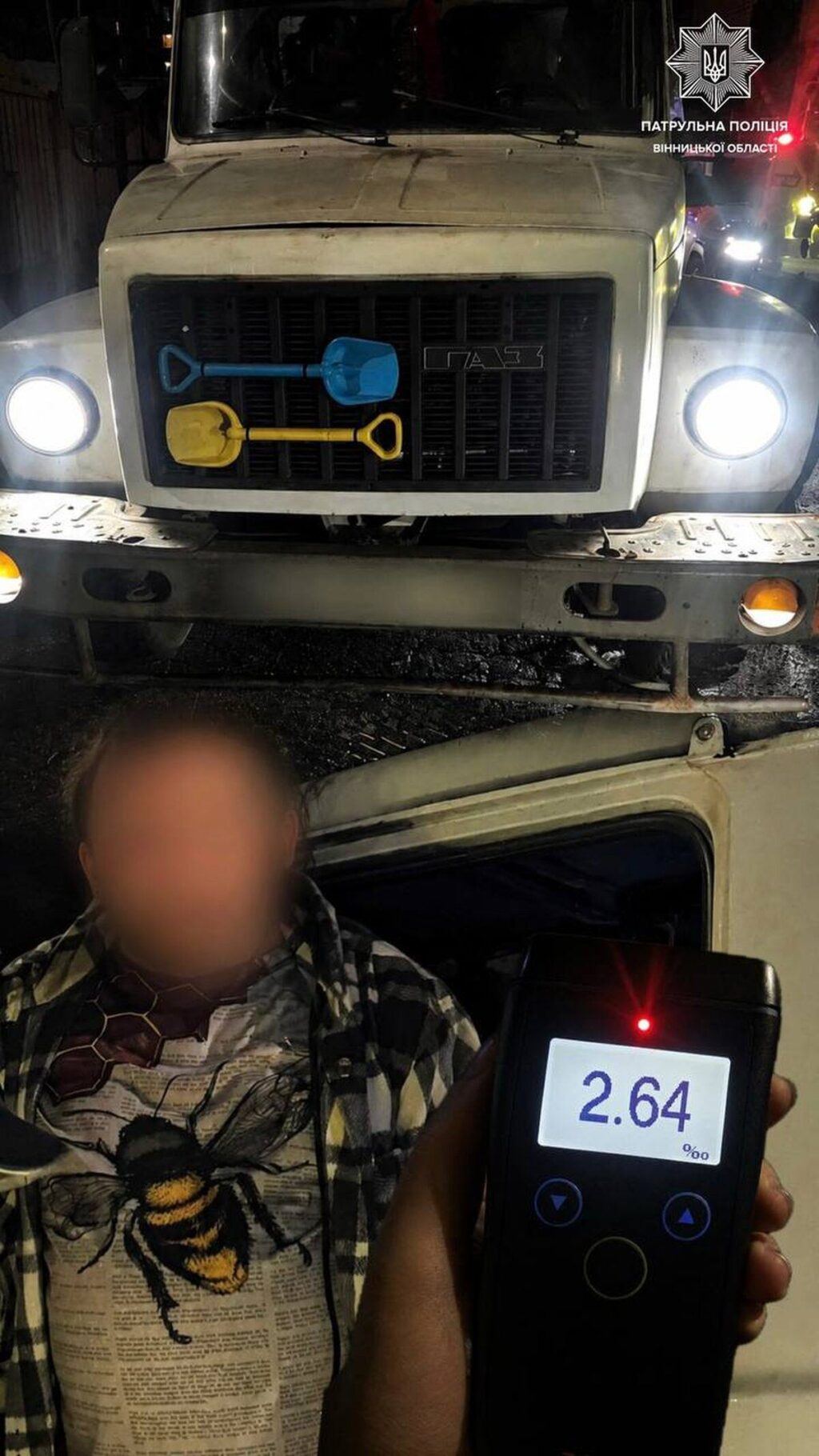 Перевищення у 13 разів: у Вінниці зупинили нетверезого водія вантажівки