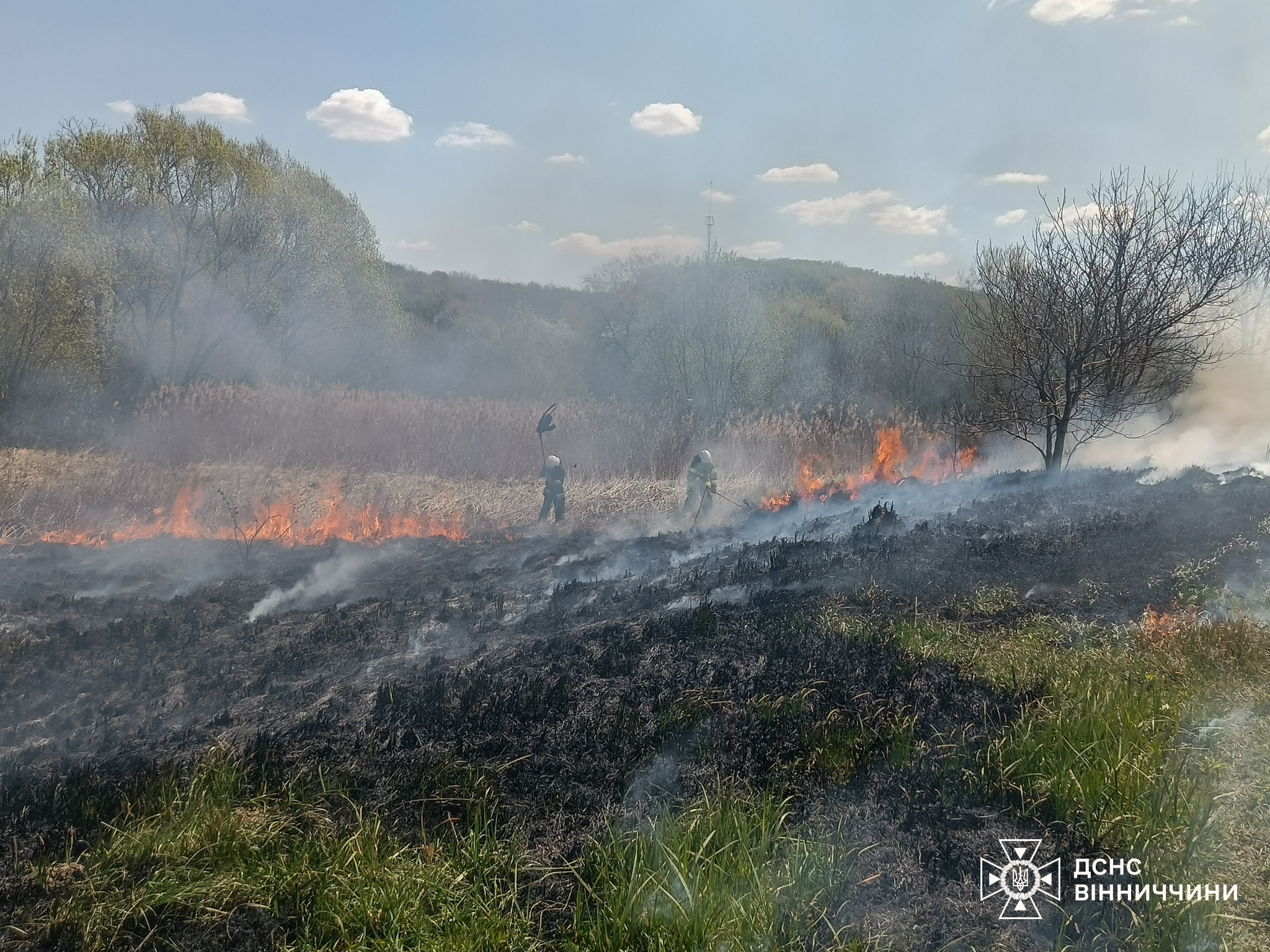 Пожежна хроніка Вінниччини: 18 виїздів за добу та 3 гектари згарищ