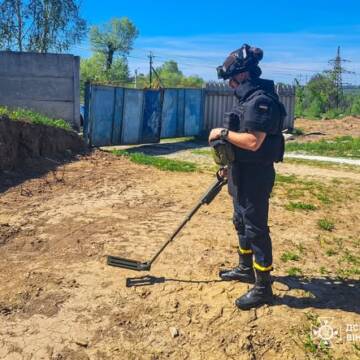 На Вінниччині сапери знищили артснаряд, знайдений на городі