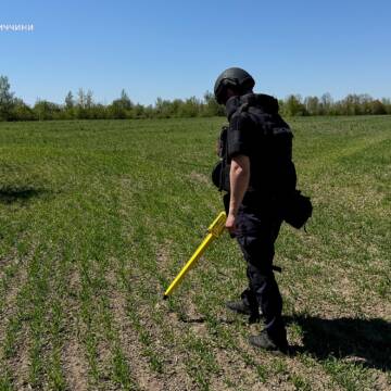 На Вінниччині знищили мінометну міну, знайдену місцевими жителями