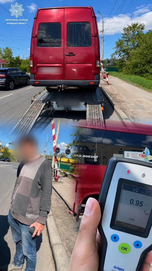 У Вінниці водій громадського транспорту керував напідпитку та перевозив пасажирів