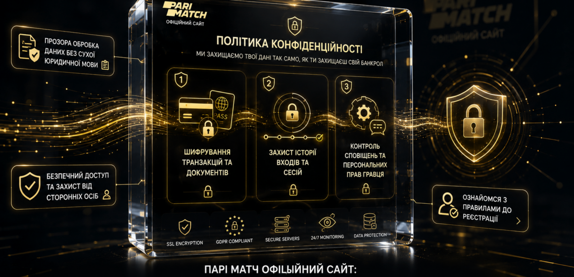 Умови конфіденційності на Парі Матч офіційний сайт: як захищаються дані гравця