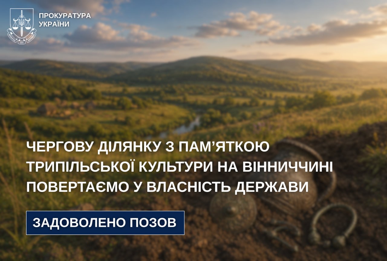Державі повернуть 4,4 га земель із пам’яткою Трипільської культури на Вінниччині