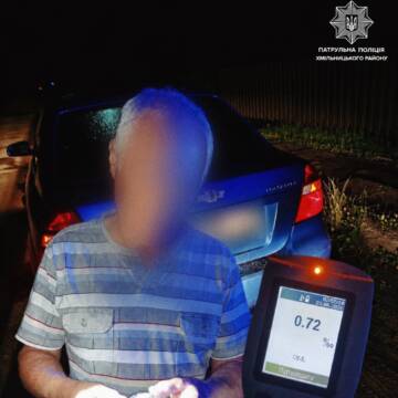 У Козятині під час комендантської години затримали нетверезого літнього водія