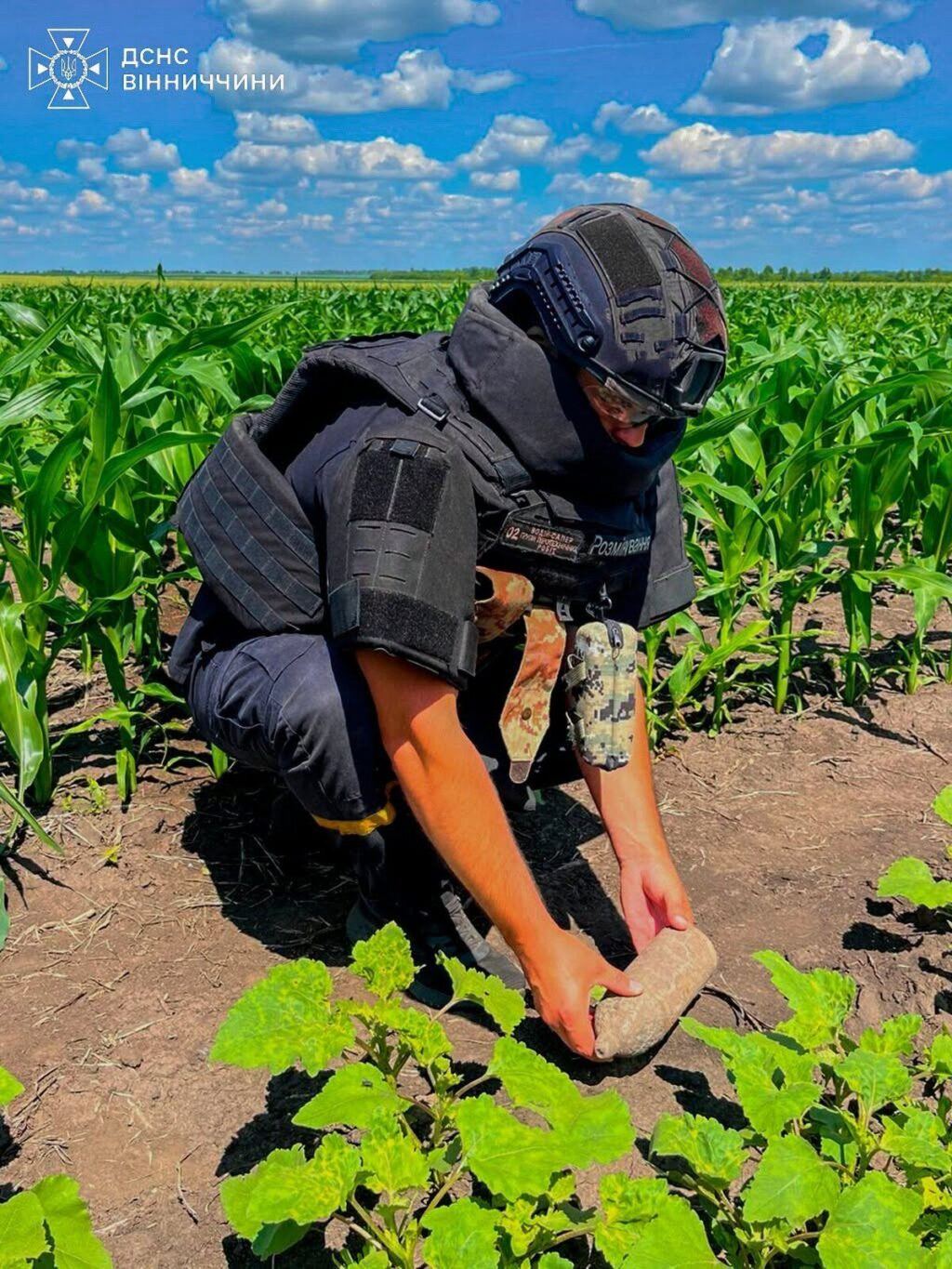 На Вінниччині сапери знищили артснаряд часів Другої світової війни