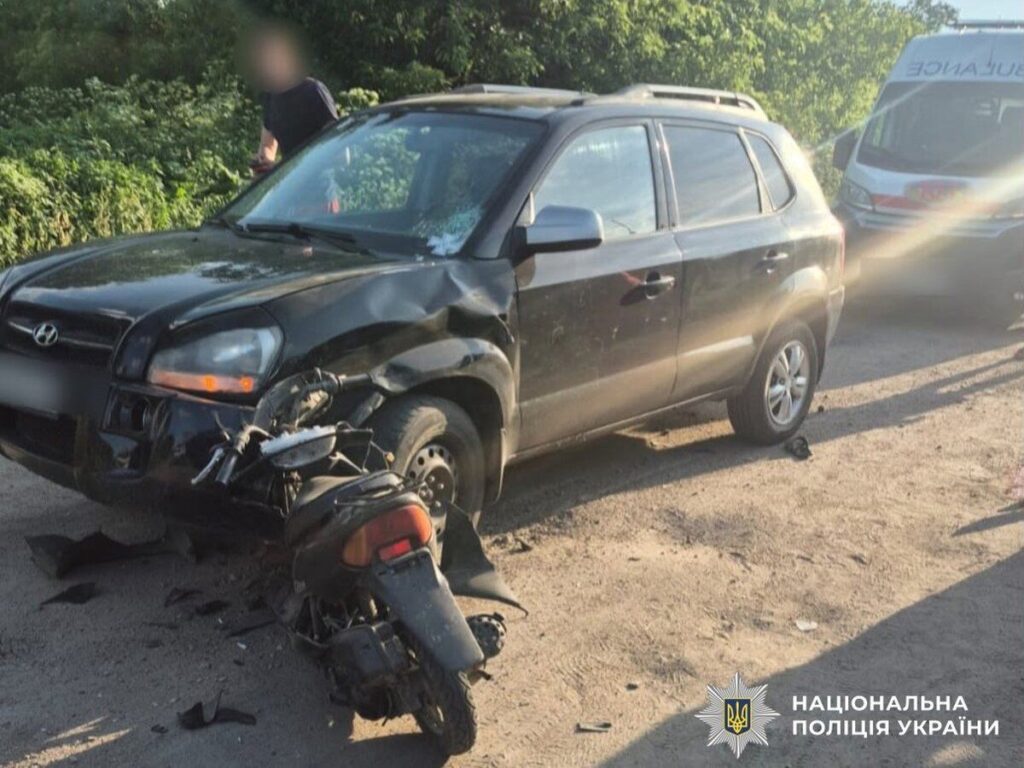 В аваріях на Вінниччині загинув 14-річний скутерист, ще двоє людей у лікарні