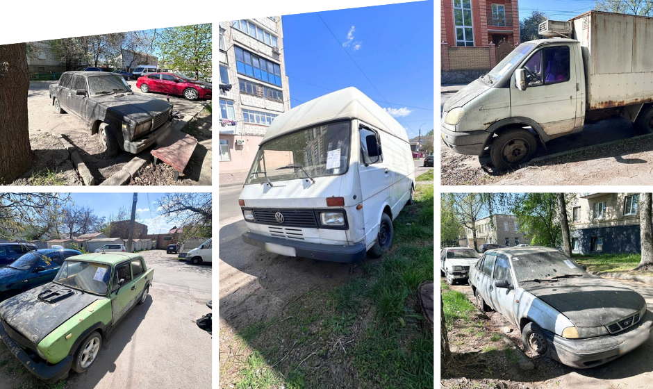 З міських вулиць Вінниці прибирають занедбані автомобілі