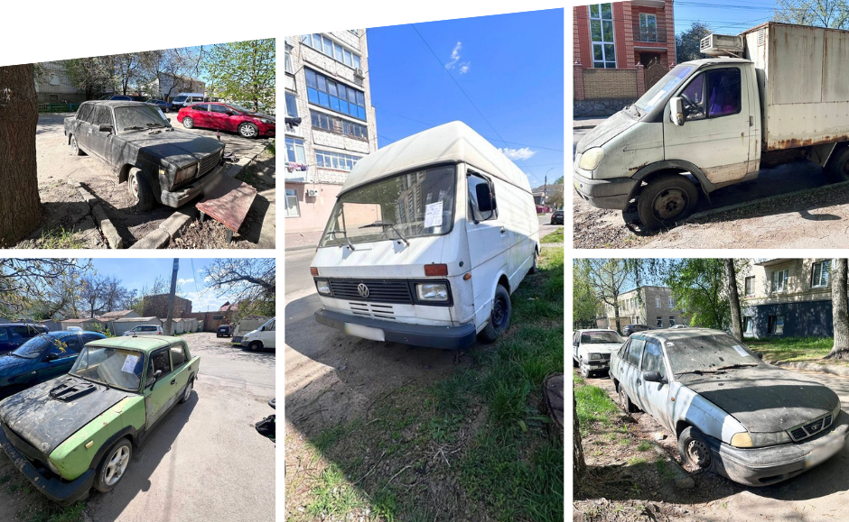 З міських вулиць Вінниці прибирають занедбані автомобілі