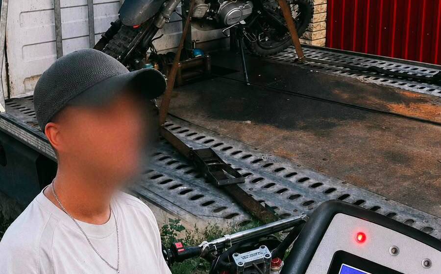Перевищення норми у 13 разів: у Вінниці затримали нетверезого мотоцикліста без прав