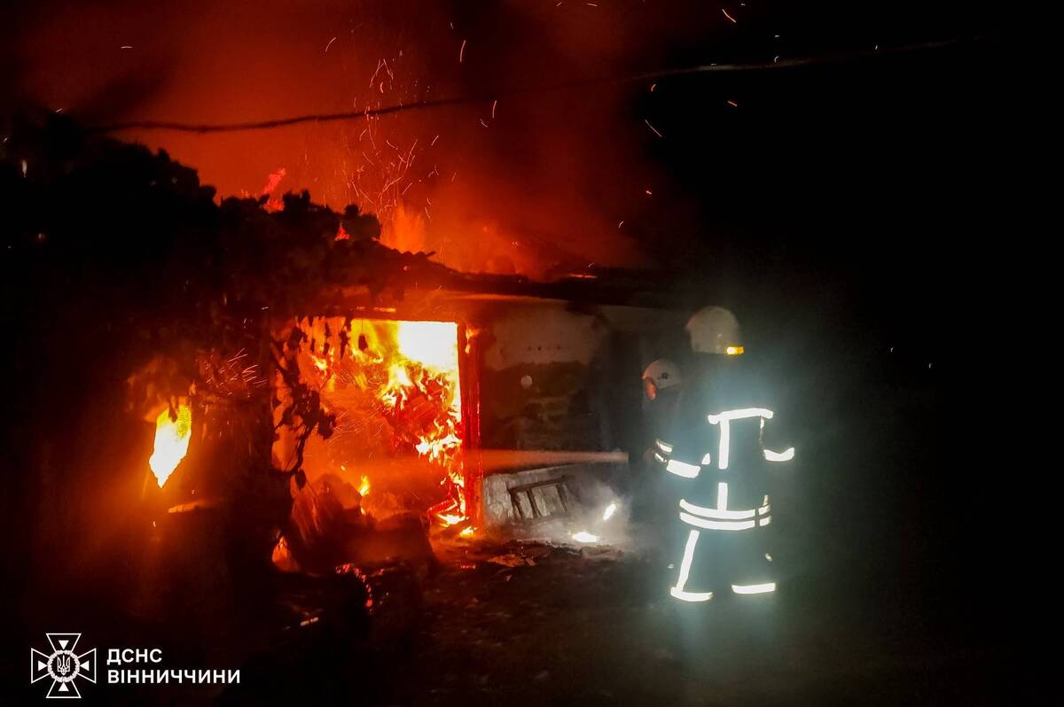 На Вінниччині рятувальники чотири рази виїжджали на пожежі