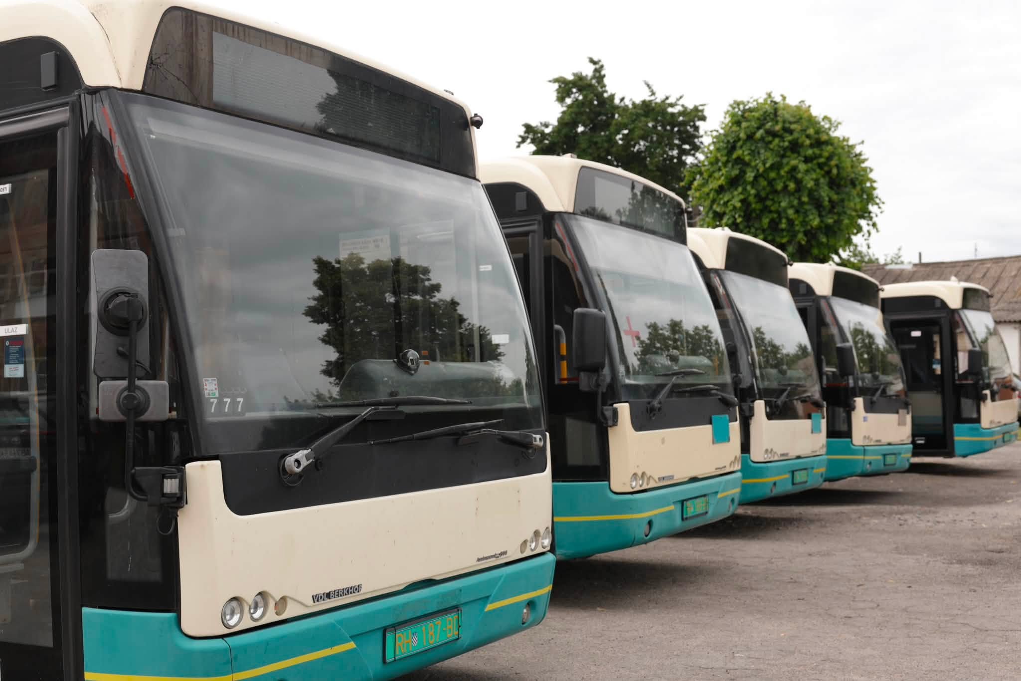 П’ять автобусів із Хорватії поповнили автопарк Жмеринської громади