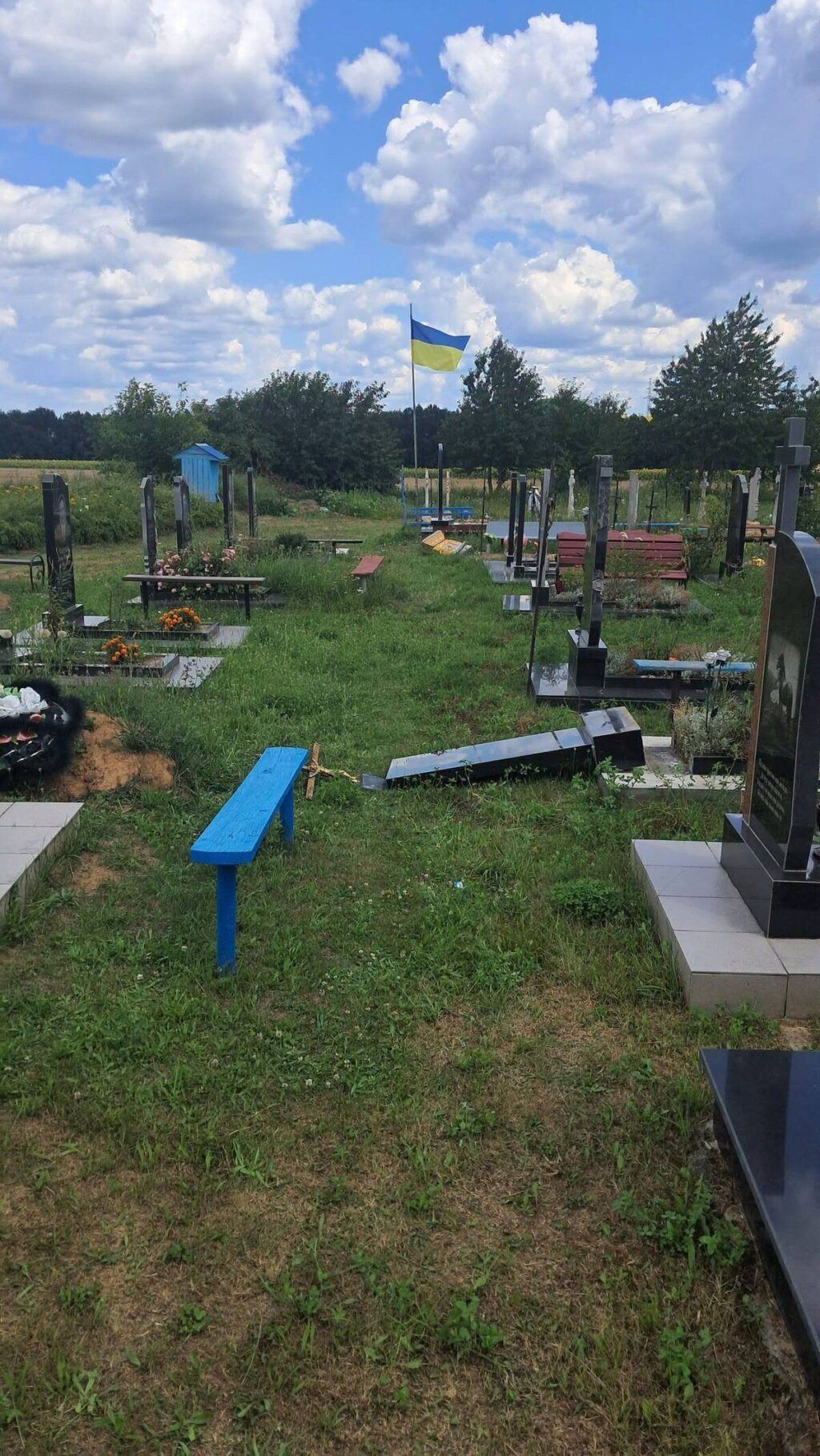 Наруга над могилами у Гайсинському районі: 20-річному молодику загрожує до трьох років позбавлення волі