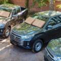 П’ять пікапів та 10 Starlink передав Міжрегіональний координаційний гуманітарний штаб одному з підрозділів ППО Вінниччини