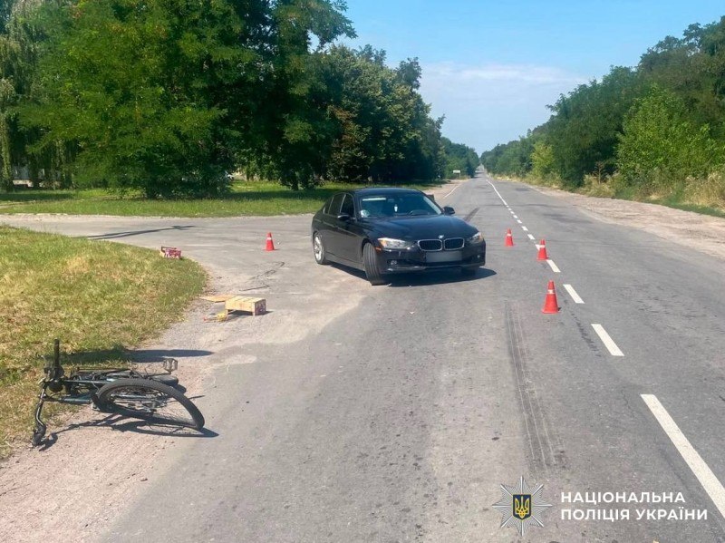 У Жмеринці велосипедист потрапив до лікарні після зіткнення з легковиком
