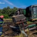 На Вінниччині згоріли 10 тонн сіна та комбайн