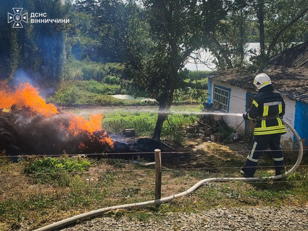 На Вінниччині сталося чотири пожежі: горіли будинки та господарські споруди