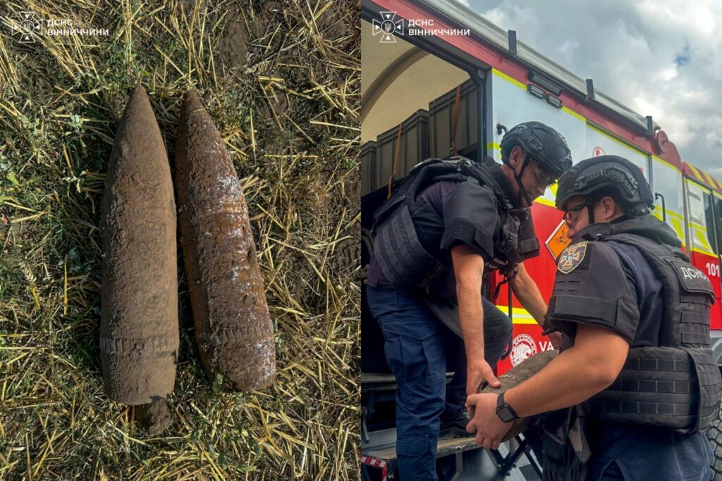 На Вінниччині під час земляних робіт знайшли два снаряди часів Другої світової війни