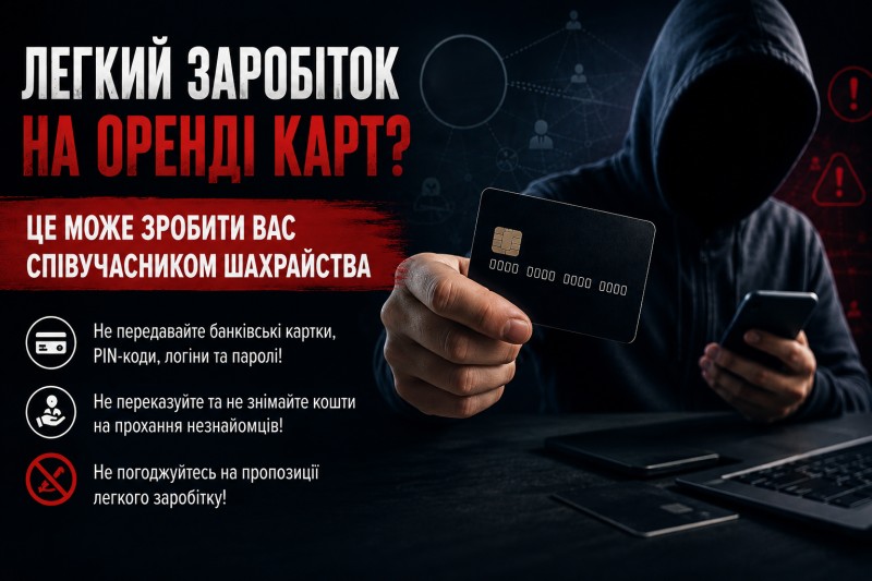 Вінничан попереджають про шахрайські схеми з банківськими картками