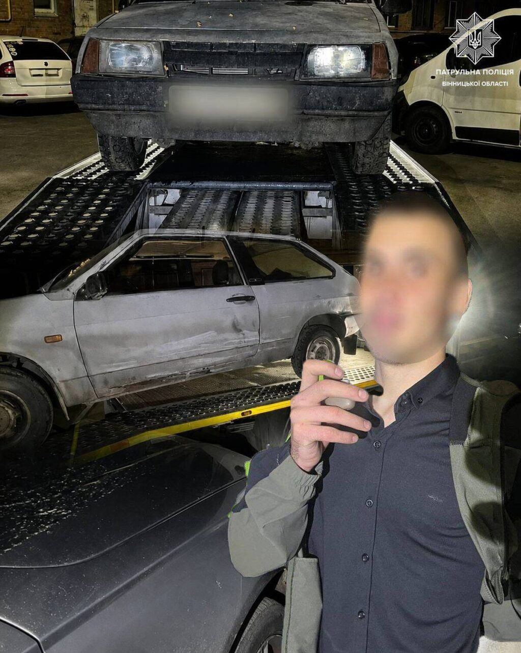 У Вінниці пяний водій протаранив дві автівки: поліція склала чотири протоколи