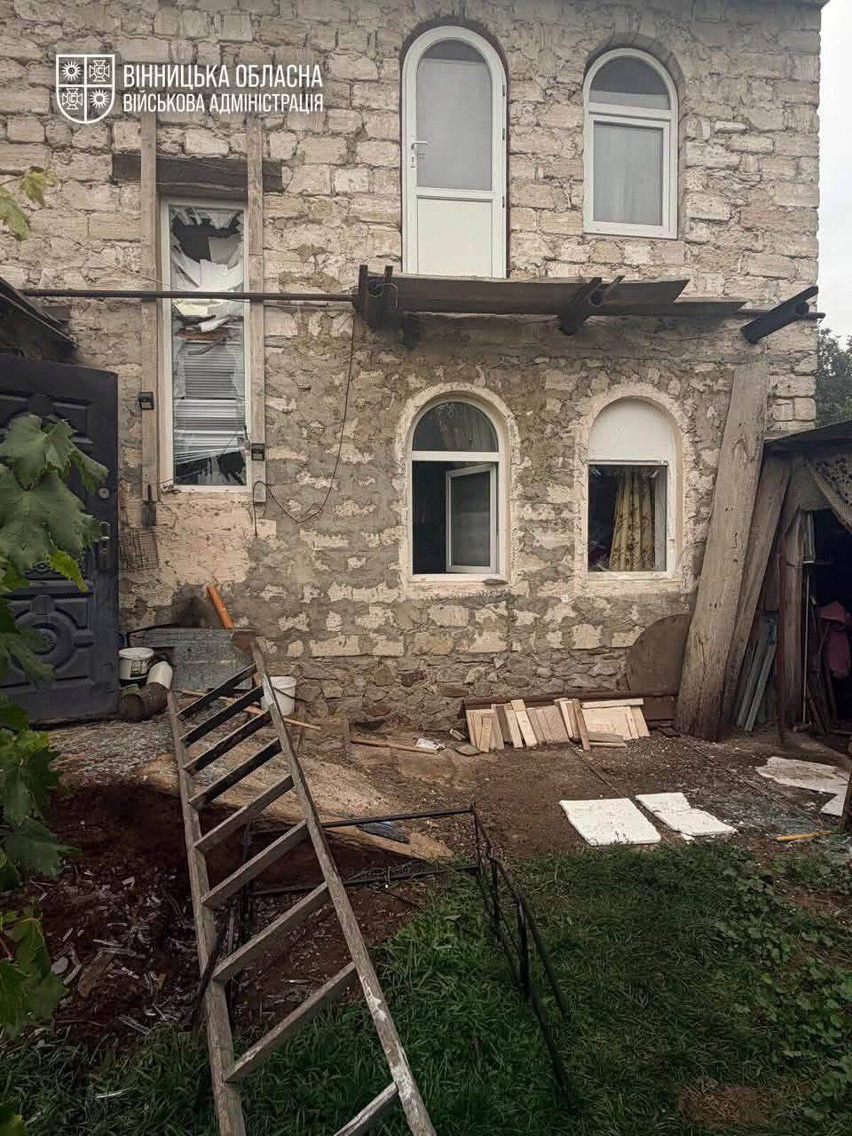 пошкоджено 7 будинків на вінниччині
