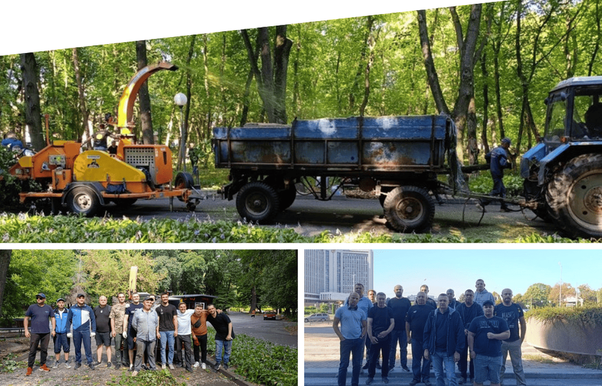 Спільними зусиллями у Центральному парку імені М. Леонтовича провели дві толоки (1)