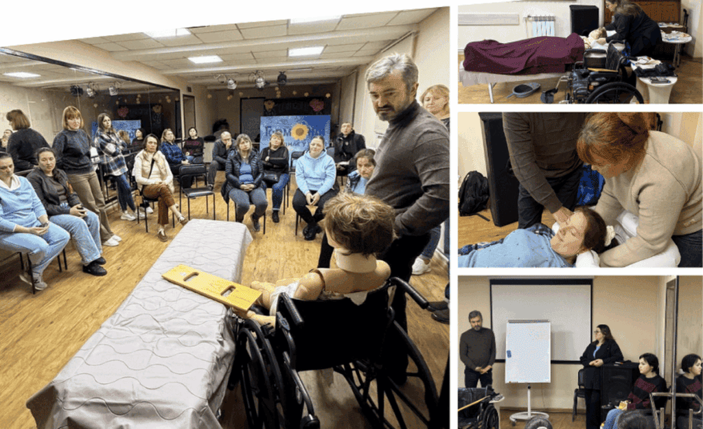 Практичні навички догляду за дітьми з інвалідністю. У Вінницькому центрі реабілітації «Гармонія» імені Раїси Панасюк організували тренінг для мам та батьків клієнтів закладу